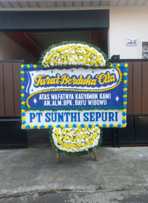 Papan Bunga Duka di Kateman